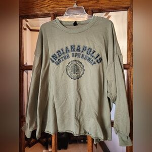 Indianapolis Motor Speedway Olive Green Sweatshirt